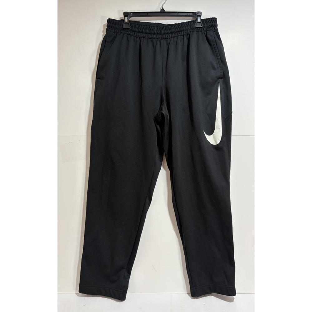 NIKE DRI-FIT MEN'S JOGGER PANTS XL BLACK WITH NIKE SWOOSH RN#56323